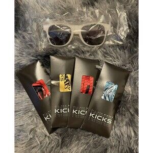 Nissan Kicks Shoelaces (4 Pairs) + Nissan Sunglasses Car Collectibles RARE NEW